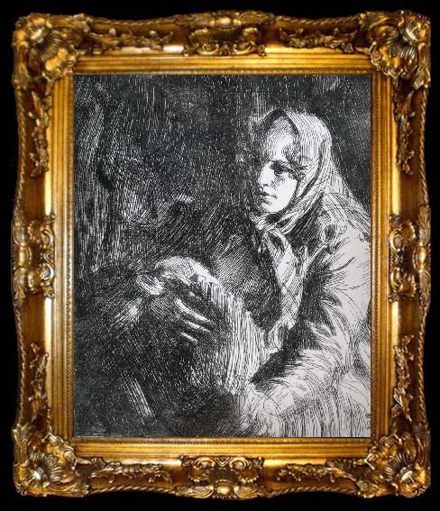 framed  Anders Zorn Madonna, ta009-2